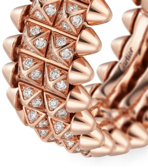 Cartier Rose Gold And Diamond Clash De Cartier Ring Harrods Uk