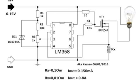 Решено.Стабилизатор тока на lm358 не работает — Сообщество «Электронные ...