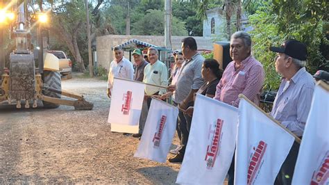 Alcalde De Tamuin Da Banderazo De Arranque A La Obra De Agua Y Drenaje