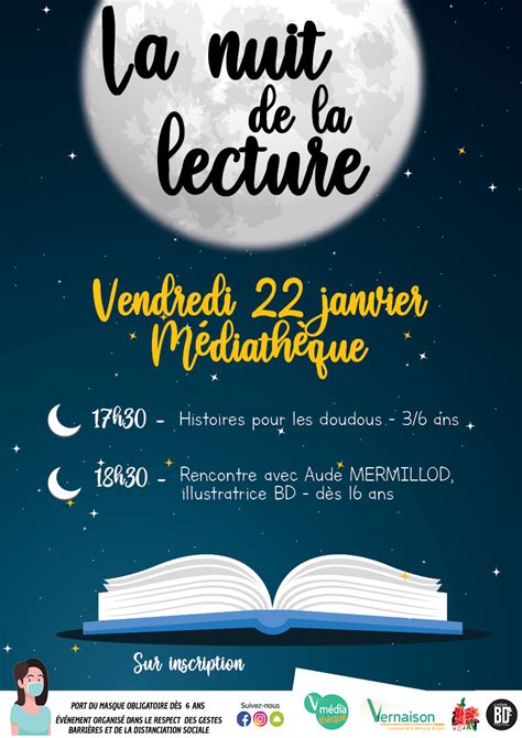 Affiche Nuit De La Lecture Mairie De Vernaison