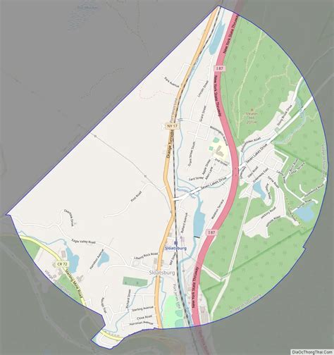 Map of Sloatsburg village