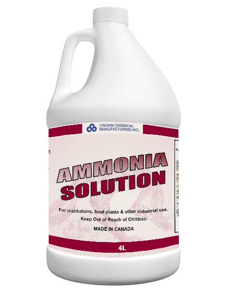 AMMONIA SOLUTION Crown Chemical Manufacturing Inc