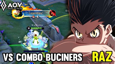 Aov Raz Gon Gameplay Vs Combo Buciners Arena Of Valor