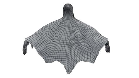 Low Poly Shrouded Specter Rigged Character With PBR Materials 3D Model ...