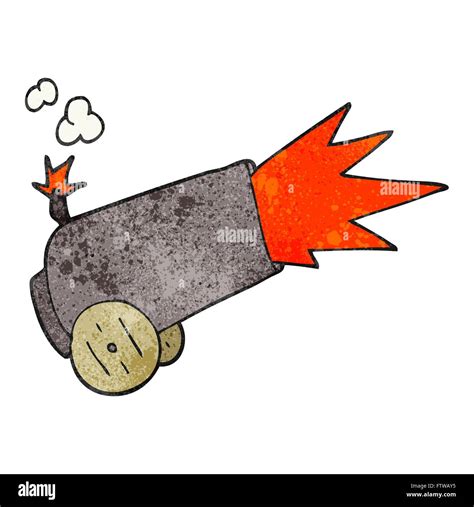 freehand textured cartoon cannon firing Stock Vector Image & Art - Alamy