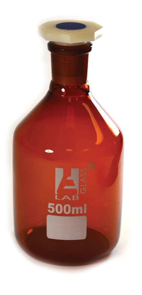 Eisco Amber Reagent Bottle Narrow Mouth With Acid Proof Polypropylene