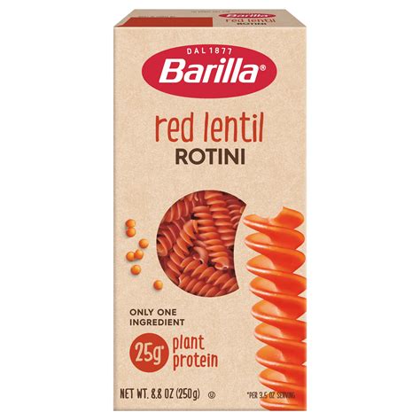 Barilla 14g Protein Red Lentil Rotini Pasta Shop Pasta At H E B