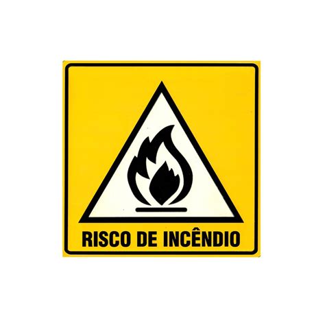 Kit Placas Risco De Inc Ndio Madeiramadeira