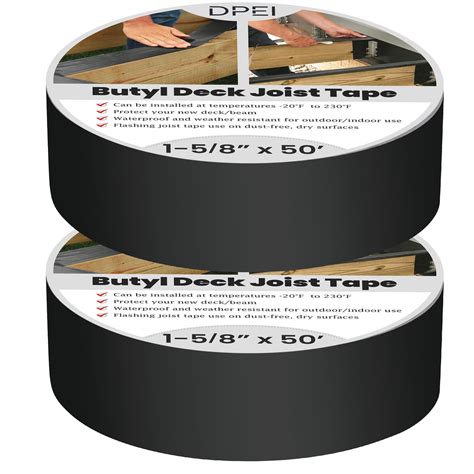 Buy Deck Joist Tape for Decking 1 5/8" X 50' Butyl Flashing Joists Tape ...