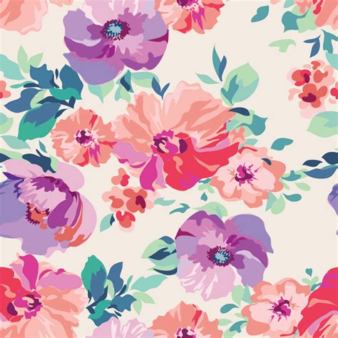 Oversized Pink And Purple Blossom Temporary Wallpaper