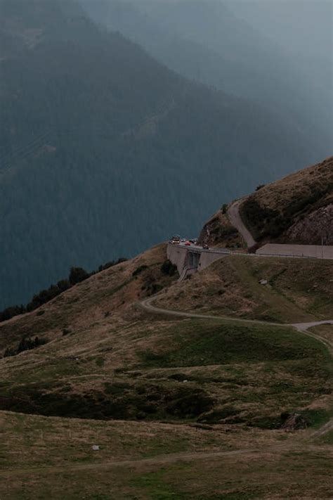 Roads along Mountain Slope · Free Stock Photo