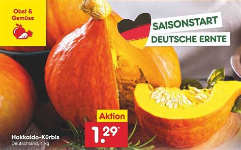 Obst Gemüse Hokkaido kürbis Angebot bei Netto Marken Discount