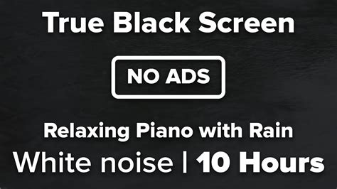 True Black Screen With Relaxing Piano And Rain For Stress Relief 10