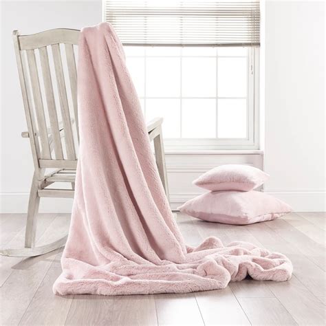 Soft Pink Faux Fur Throw Made In Britain Katrina Hampton