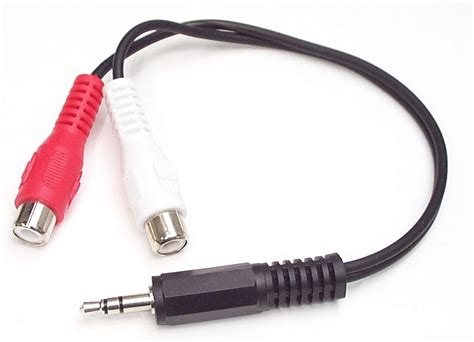 15cm Audiokabel 3 5mm Klinke Auf 2x Cinch Klinkenstecker Rca Y Kabel Mit 3 5mm