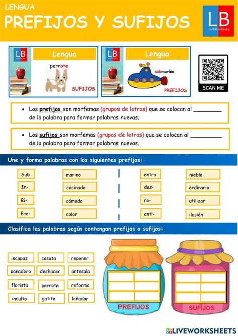 Prefijos Y Sufijos Ejercicios Resueltos