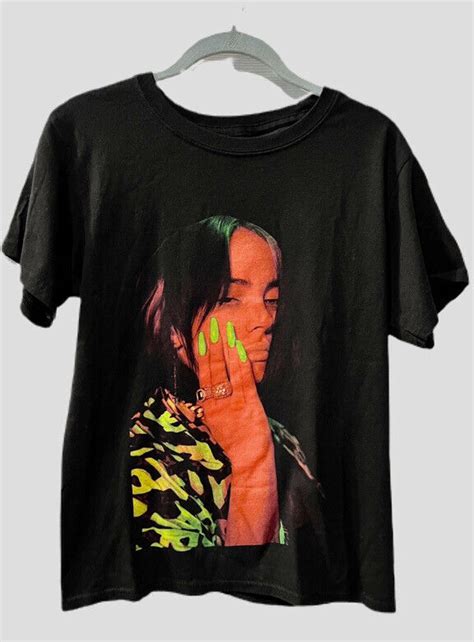 Billie Eilish World Tour Stay Home Concert Tour Shirt… Gem