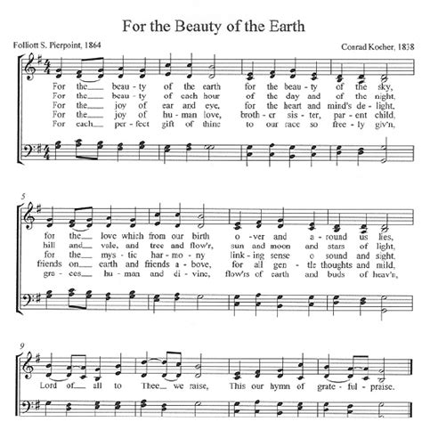 Etymology of Hymns: For the Beauty of the Earth