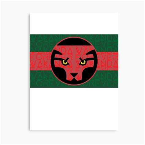 "Wakanda Forever Flag" Canvas Print by Exotix | Redbubble