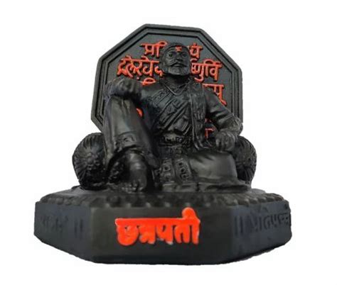 Fiber Black Chhatrapati Shivaji Maharaj Statue For Decoration At Rs