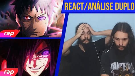 REACT ANÁLISE 7 MINUTOZ DUPLO RAP DO OBITO RAP DO MADARA YouTube