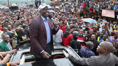 Dp Ruto Brings Down Mwembe Junction In Kisii County Addresses A Huge