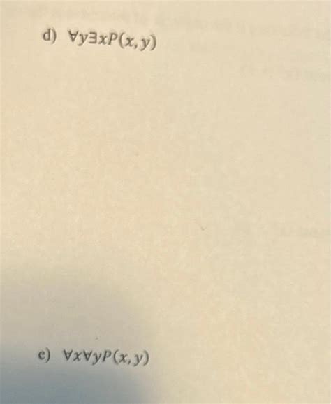 Solved 8 Let P X Y Be The Statement X Y Xy Determine The Chegg