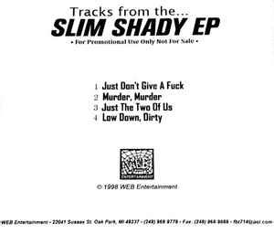 Eminem – Tracks From The... Slim Shady EP (1998, CDr) - Discogs