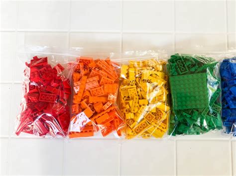 Ladrillos Lego A Granel Colores Clasificados Piezas Etsy M Xico