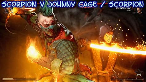 Scorpion V Johnny Cage Scorpion Kombat League Season Of The Huntress Mortal Kombat 1 Youtube