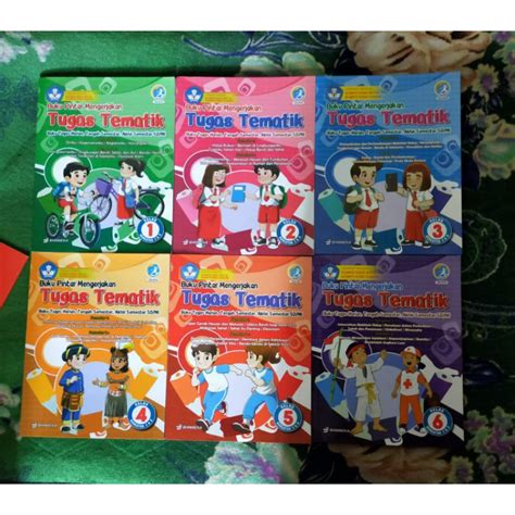 Jual ORIGINAL BUKU PINTAR MENGERJAKAN TUGAS TEMATIK KELAS 1 2 3 4 5 6