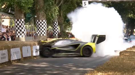 Watch Hp Lotus Evija X Instantly Wrecked At Goodwood Festival Of