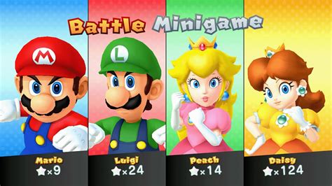 Mario Party 10 Mario Vs Luigi Vs Peach Vs Daisy Chaos Castle