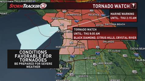 Live Updates Tornado Watch Canceled For Pasco Hernando And Citrus