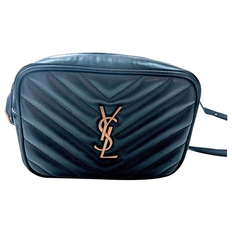 Loulou Yves Saint Laurent Sac banane à bandoulière Lou Belt Cuir Noir