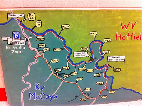 Hatfield And Mccoy Feud Map