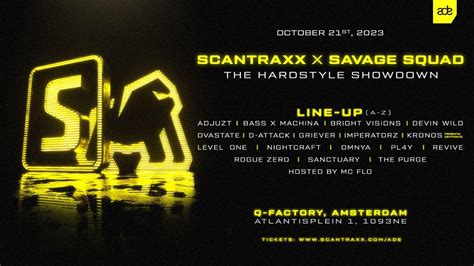 Scantraxx Y Savage Squad Anuncian El Line Up Para Ade 2023 Festival