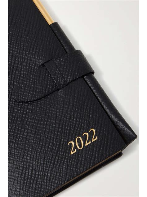 Smythson The Wafer Textured Leather Diary Net A Porter