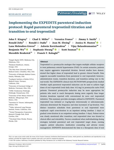 Pdf Implementing The Expedite Parenteral Induction Protocol Rapid