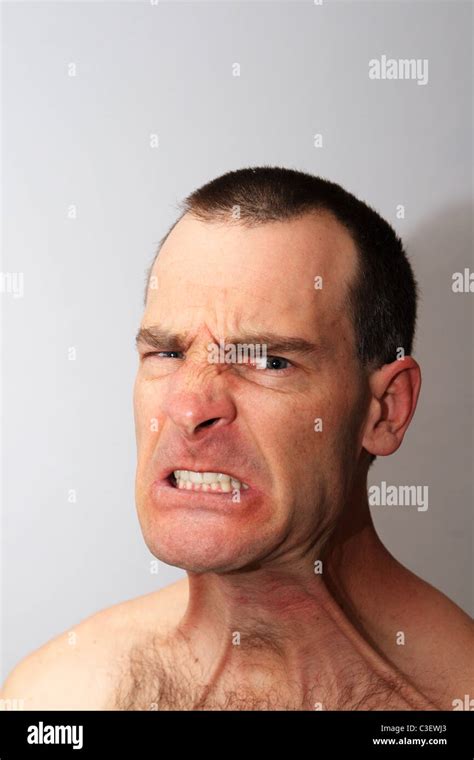 angry white man making a threatening face Stock Photo: 36592139 - Alamy