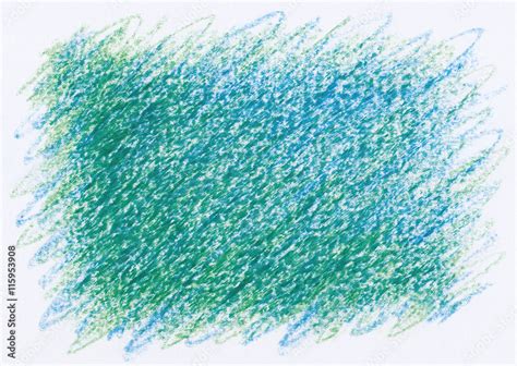 green blue abstract crayon drawings background Stock Photo | Adobe Stock