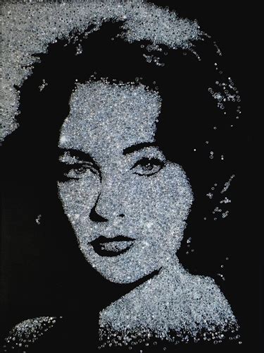 Liz Taylor From Pictures Of Diamonds By Vik Muniz On Artnet Auctions