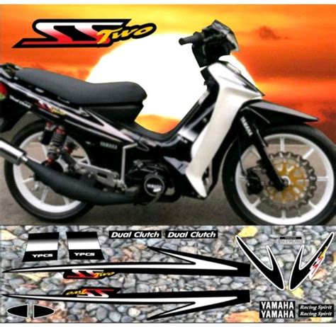 Jual STRIPING FIZR SS TWO HITAM PUTIH YAMAHA FIZ R Di Lapak RENARENO