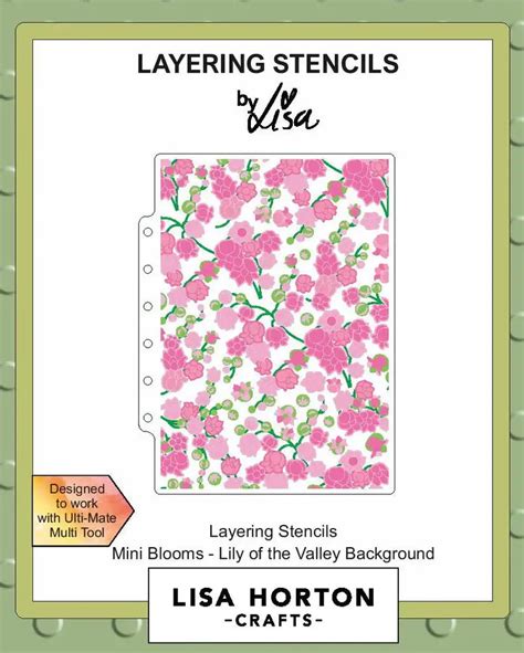 Lisa Horton Crafts Mini Blooms Lily Of The Valley Background X