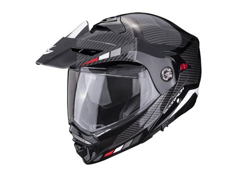 Prilba Scorpion ADX 2 Camino 2022 Black Silver Red MOTOMIX