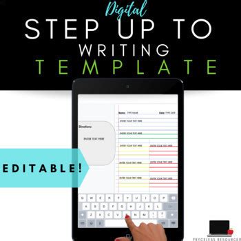 Step Up To Writing Worksheet Graphic Organizer Interactive Distance