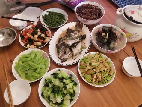 Chinese New Year Dinner stock image. Image of cuisine - 210643825