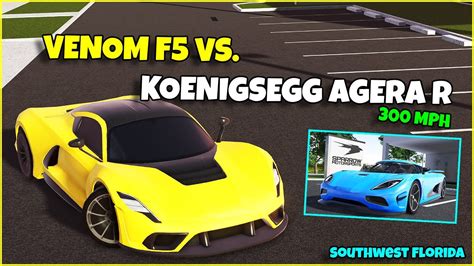 DRAG RACE 300 MPH Koenigsegg Agera R Vs 300 MPH Venom F5 Southwest