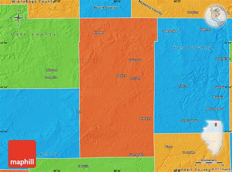 Political Map of DeKalb County