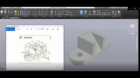 Belajar Gambar Teknik Dasar Part 1 Di Autodesk Autocad YouTube